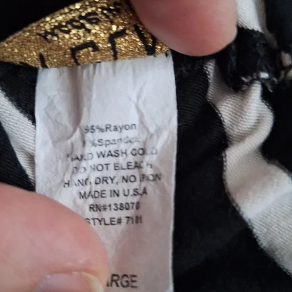 Vintage Ruffled Striped Tank Top - Picture 3 of 4